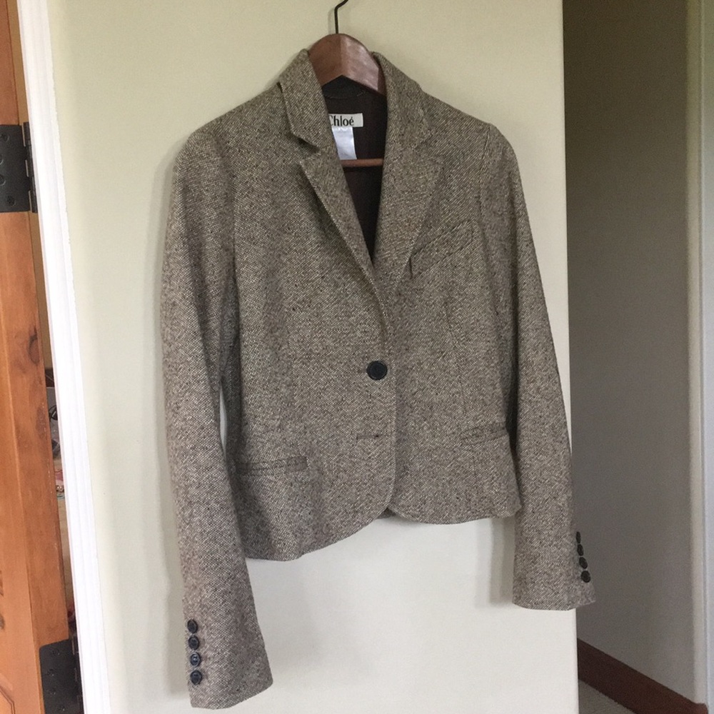 Chloé wool tweed blazer